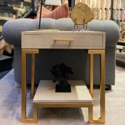 Flex Cream Side Table, Cream -Andrew Martin Sale Store 214895 flex ls