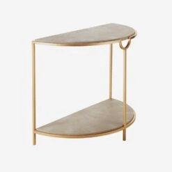 Elise Cream Console Table, Cream -Andrew Martin Sale Store 215065 elise side table cream angle st0382