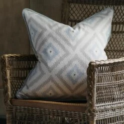 Glacier Powder Fabric -Andrew Martin Sale Store 215243 glacier powder cushion lifestyle