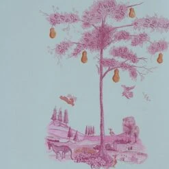 Pear Tree Sunset Pink Wallpaper -Andrew Martin Sale Store 215769 pear tree sunrise wallpaper detail