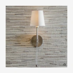 Camille Wall Light, Polished Nickel -Andrew Martin Sale Store 216334 camille nickle clear