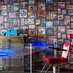 Rockefeller Wallpaper - Multi Wallpaper -Andrew Martin Sale Store 216703 andrew martin museum wallpaper rockefeller multi wallpaper