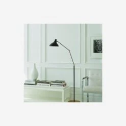 Charlton Floor Lamp, Black And Hand-Rubbed Antique Brass -Andrew Martin Sale Store 217054 charlton lifestyle