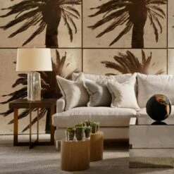 Sierra Table Lamp, Burnished Silver Leaf -Andrew Martin Sale Store 217209 bryan side table lifestyle for web