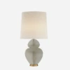 Michelena Table Lamp, Shell Grey -Andrew Martin Sale Store 217312 michelena table lamp in shell grey with linen shade
