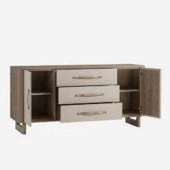 Charlie Sideboard, Large 3-Drawer -Andrew Martin Sale Store 217387 charlie sideboard open