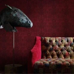 Kew Red Wallpaper -Andrew Martin Sale Store 217491 andrew martin museum wallpaper kew red wallpaper