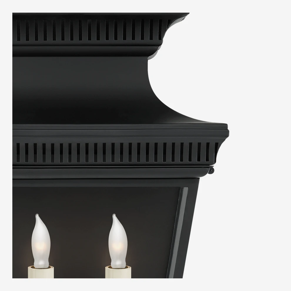 Elsinore Wall Lantern, Black 3 Elsinore Wall Lantern, Black - Image 3
