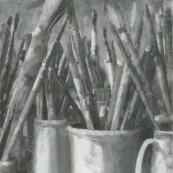 Paintbox Charcoal Wallpaper