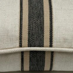 Hedgerow Medal Stripe Charcoal Tape Cushion -Andrew Martin Sale Store 220766 acc5058 detail