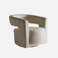 Madison Swivel Chair, Huntsman Ivory -Andrew Martin Sale Store 224650 madison swivel huntsman ivory angle