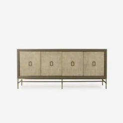 Edith Latte Sideboard, Latte Shagreen -Andrew Martin Sale Store 225024 edith sideboard ivory shagreen front