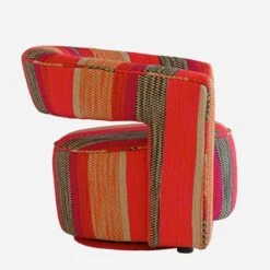Madison Swivel Chair, Llama Orange -Andrew Martin Sale Store 230898 madison llama side
