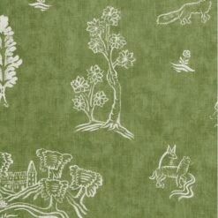 Friendly Folk Basil Green Fabric -Andrew Martin Sale Store 236045 friendly folk basil green fabric detail 2