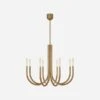 Rousseau Chandelier -Andrew Martin Sale Store 237112 rousseau chandelier antique burnished brass