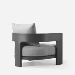 Caicos Chair Slate Outdoor Armchair -Andrew Martin Sale Store 239476 caicos armchair back