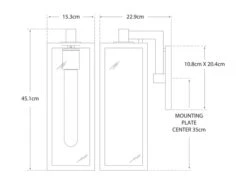 Wall Lantern -Andrew Martin Sale Store 24307 fresno medium dimensions
