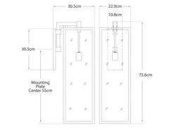 Wall Lantern -Andrew Martin Sale Store 24309 fresno extra large dimensions