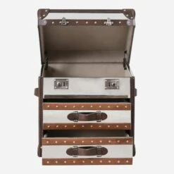 Livingstone Steamer Trunk -Andrew Martin Sale Store 246986 livingstone front open