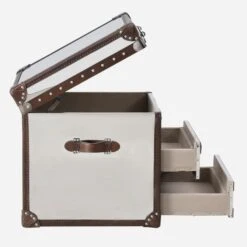 Livingstone Steamer Trunk -Andrew Martin Sale Store 246988 livingstone side open