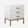 Jasper White Side Chest, White -Andrew Martin Sale Store 247218 jasper white angle