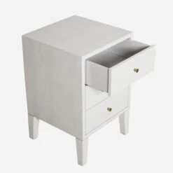 Georgia White Side Table -Andrew Martin Sale Store 247268 georgia white open