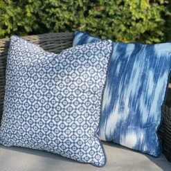 Apulia Navy Outdoor Cushion -Andrew Martin Sale Store 250111 audley apulia navy outdoor cushions