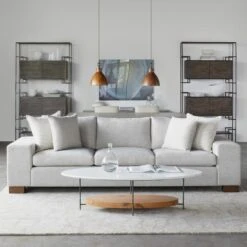 Olivia White Coffee Table, White Lacquer -Andrew Martin Sale Store 252847 olivia coffee table lifestyle 2