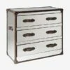 Howard Steel/Leather Chest Of Drawers, Steel/leather -Andrew Martin Sale Store 25302 howard steel leather cod angle