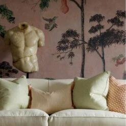 Picket Orange Fabric -Andrew Martin Sale Store 257374 mythic 2