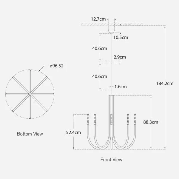 Rousseau Chandelier 2 Rousseau Chandelier - Image 2
