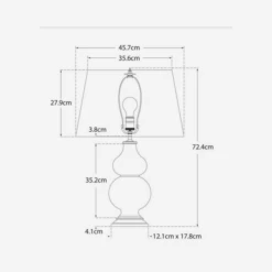 Anita Table Lamp, Tea Stain Porcelain -Andrew Martin Sale Store 258991 anita