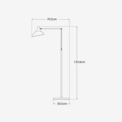 Charlton Floor Lamp, White -Andrew Martin Sale Store 259055 charlton