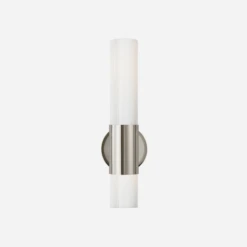 Penz Cylindrical Wall Light, Polished Nickel