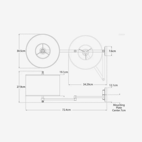 Hudson Wall Light, Hand-Rubbed Antique Brass 2 Hudson Wall Light, Hand-Rubbed Antique Brass - Image 2