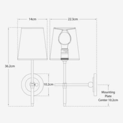 Bryant Wall Light, Hand-Rubbed Antique Brass -Andrew Martin Sale Store 259391 bryant wall