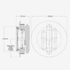 Halcyon Quartz Wall Light, Antique-Burnished Brass -Andrew Martin Sale Store 259422 halcyon