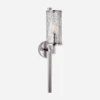 Liaison Wall Light, Polished Nickel -Andrew Martin Sale Store 259434 liaison wall light in polished nickel with crackle glass