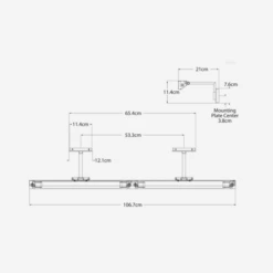 McClain Double Picture Light, Antique Brass -Andrew Martin Sale Store 259498 mcclain large