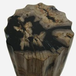 Petrified Scallop Log Side Table Or Stool -Andrew Martin Sale Store 260533 petrified scallop stool detail 3