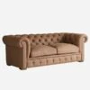 Gainsborough Sofa, Camel Leather -Andrew Martin Sale Store 260702 gainsborough sofa angle