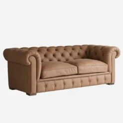 Gainsborough Sofa, Camel Leather
