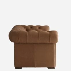 Gainsborough Sofa, Camel Leather -Andrew Martin Sale Store 260718 gainsborough sofa side