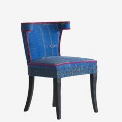 Vincent Moroccan Dining Chair -Andrew Martin Sale Store 265802 vincent moroccan blue angle 1