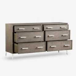 Chloe Light Chest Of Drawers, Large -Andrew Martin Sale Store 268191 chloe large chest of drawers open