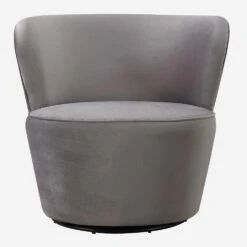 Dorothy Grey Swivel Chair, Grey -Andrew Martin Sale Store 269916 dorothy swivel chair front web