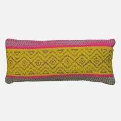 Pampas Yellow Rectangle Cushion