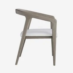 Hampstead Dining Chairs -Andrew Martin Sale Store 270997 hampstead dining chair smoked oak and fallon white leather side