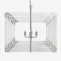 Zachary Acrylic 11 Spiral Light, Nickel -Andrew Martin Sale Store 271626 zachary acrylic nickel front