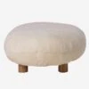 Sivan Snow Footstool -Andrew Martin Sale Store 273979 sivan footstool small baa baa snow w oak web